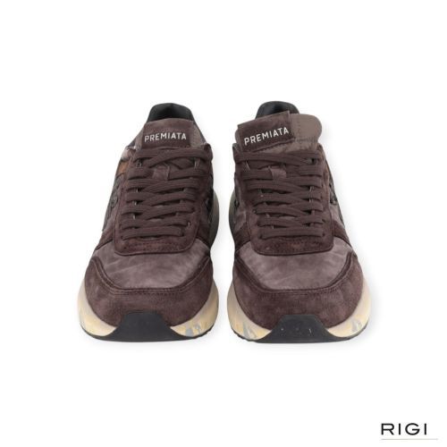 Premiata Mick 8434 voor heren in bruin suède, nylon. 
