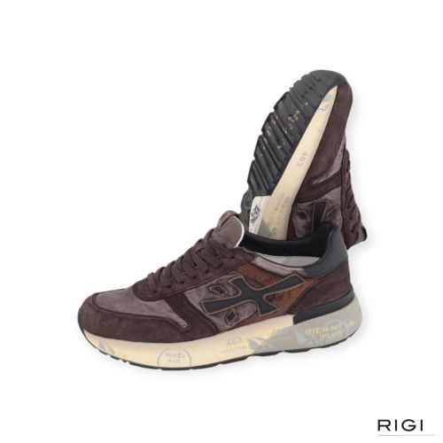 Premiata Mick 8434 voor heren in bruin suède, nylon. 