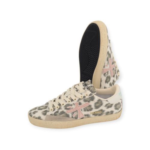 Premiata Stevend dames sneaker in leopard print. Premiata Stevend dames sneaker in leopard print.