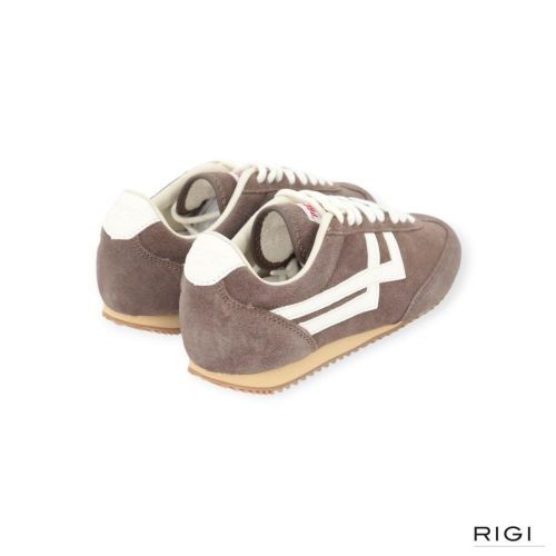Pro Keds Racer dames sneaker in bruin suede leer.