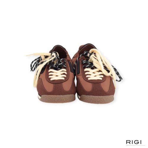 Puraai 6.02 Panther chocolate sneaker in bruin suède met nylon heren. 