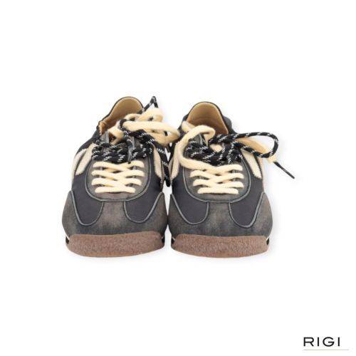 Puraai 6.02 Panther Dirty Black sneaker in grijs suède met nylon heren. Puraai 6.02 Panther Dirty Black sneaker in grijs suède met nylon heren.
