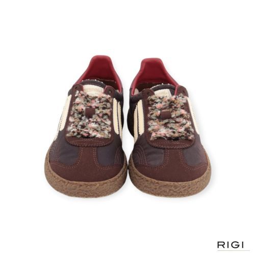 Puraai 6.01XS sneaker chestnut voor dames in bruin suède met nylon. Puraai 6.01XS sneaker chestnut voor dames in bruin suède met nylon.