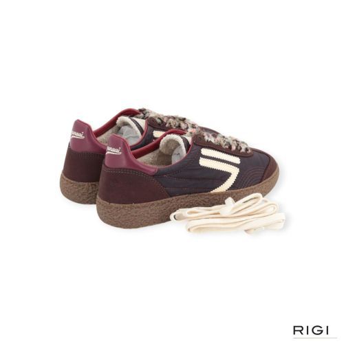 Puraai 6.01XS sneaker chestnut voor dames in bruin suède met nylon. Puraai 6.01XS sneaker chestnut voor dames in bruin suède met nylon.