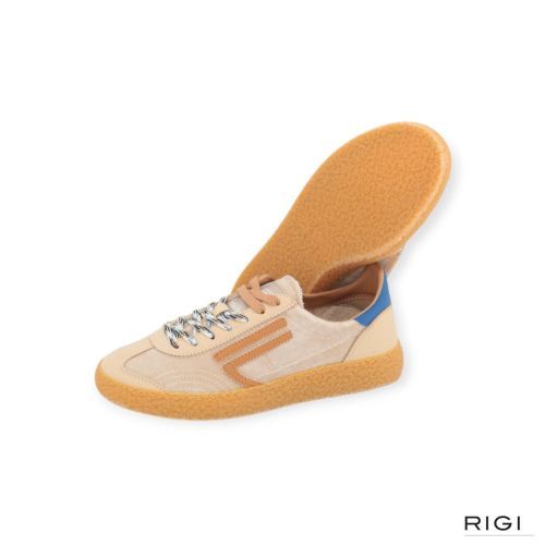 Puraai 6.01XS-Salted Caramel sneaker in beige suède, velvet voor dames. Puraai 6.01XS-Salted Caramel sneaker in beige suède, velvet voor dames.