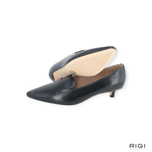 Ralph Lauren Francesca dames pump in zwart leer.