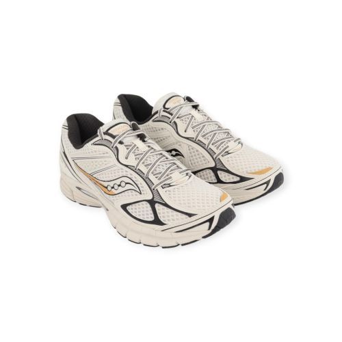 Saucony Progrid Guide 7 voor heren in wit/zwart mesh. 