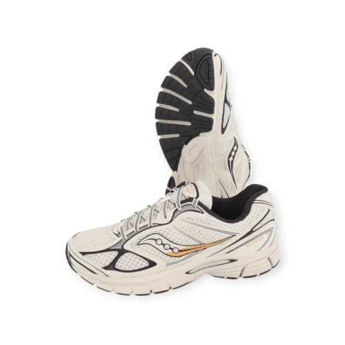 Saucony Progrid Guide 7 voor heren in wit/zwart mesh. 