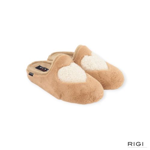 Scapa dames pantoffel in het camel.