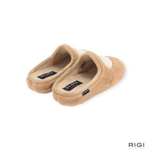 Scapa dames pantoffel in het camel.