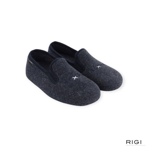 Scapa heren pantoffel in het blauw.