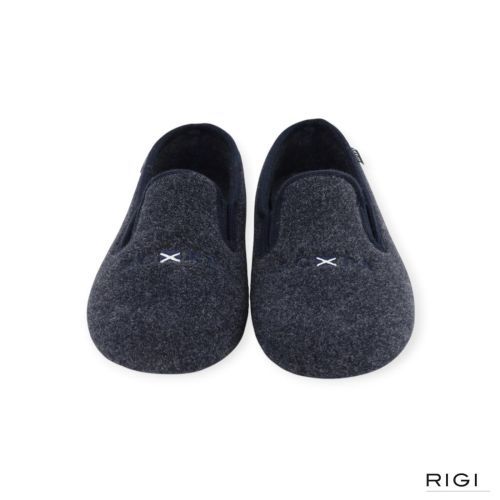 Scapa heren pantoffel in het blauw.