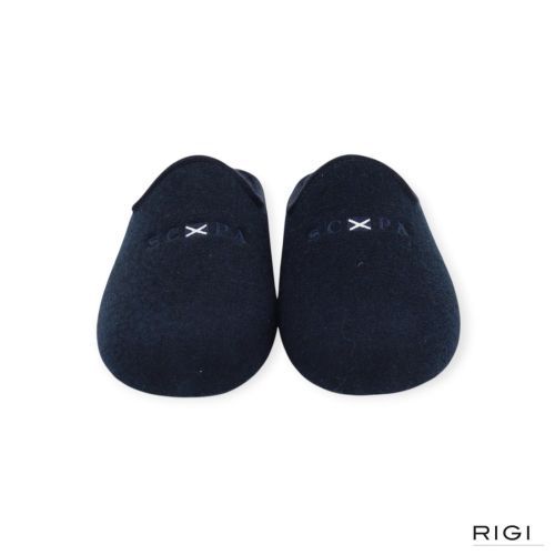 Scapa heren pantoffel in het blauw.