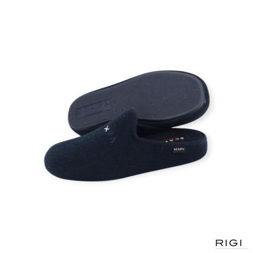 Scapa heren pantoffel in het blauw.
