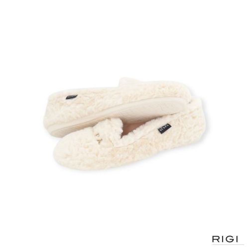 Scapa pantoffel 21_38301015NU in offwit stof voor dames. Scapa pantoffel 21_38301015NU in offwit stof voor dames.