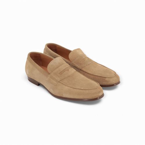 Scapa Fancy geklede heren mocassin in suede zand. Scapa Fancy geklede heren mocassin in suede zand.