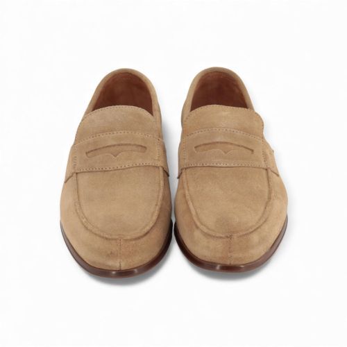 Scapa Fancy geklede heren mocassin in suede zand. Scapa Fancy geklede heren mocassin in suede zand.