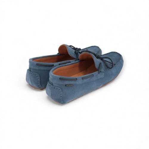 Scapa Osorio heren mocassin in suede jeans / licht blauw. Scapa Osorio heren mocassin in suede jeans / licht blauw.