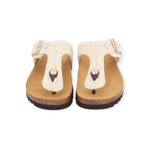 Scholl anais dames slipper in off wit.