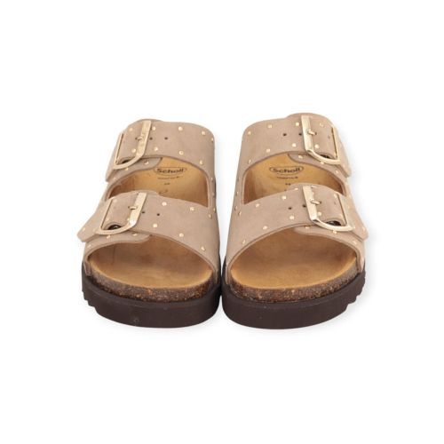 Scholl Beatriz Ring slipper in beige voor dames. Scholl Beatriz Ring slipper in beige voor dames.
