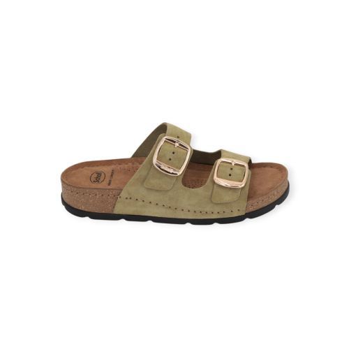 Scholl Slipper - Muil Groen
