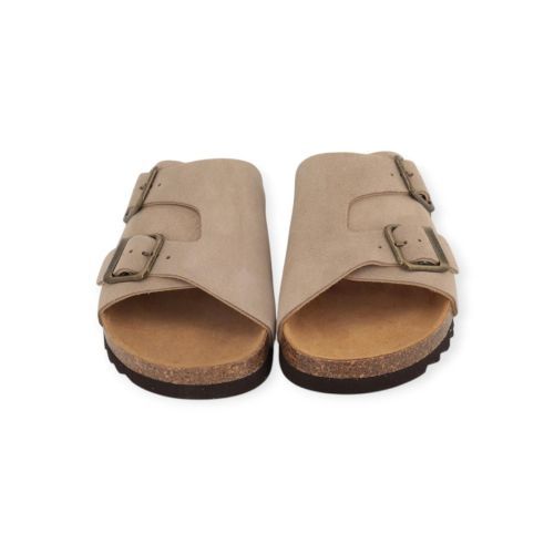 Scholl Dorian slipper in beige suède voor heren. 
