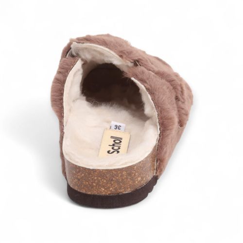 Scholl Slipper - Muiltje  Bruin dames (Fae New F SynFurg F31925 Pantoffel - Fae New F SynFurg F31925 Panto) - Rigi