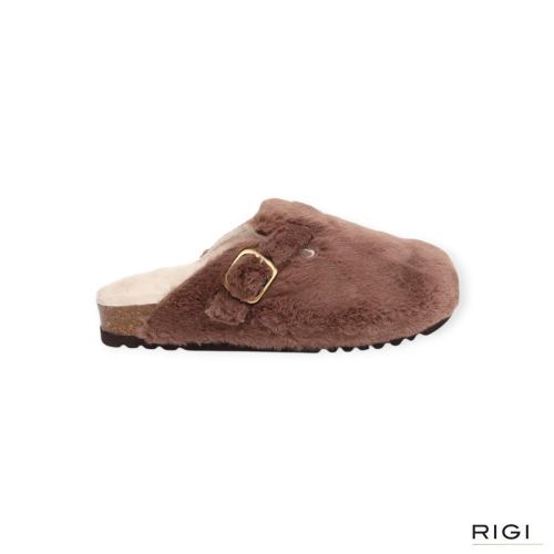 Scholl Slipper - Muil Bruin