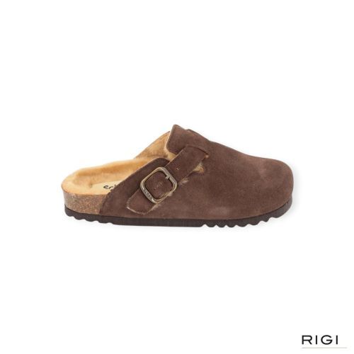 Scholl Slipper - Muil Bruin
