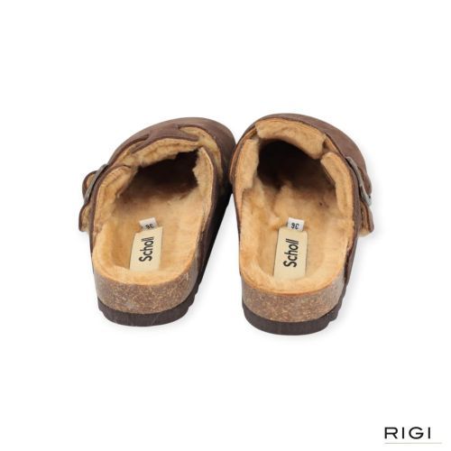 Scholl Fae New F 31810 pantoffel bruin suède met wol voor dames. Scholl Fae New F 31810 pantoffel bruin suède met wol voor dames.