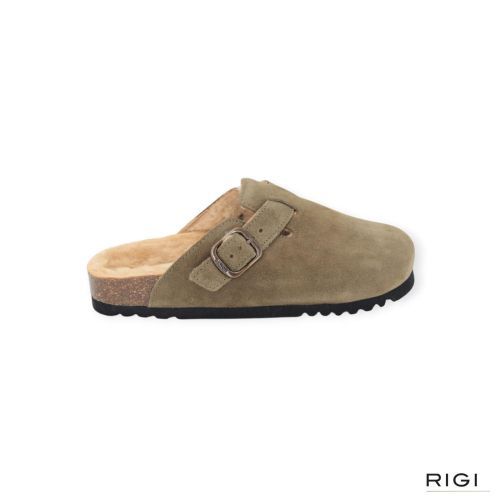 Scholl Slipper - Muil Groen