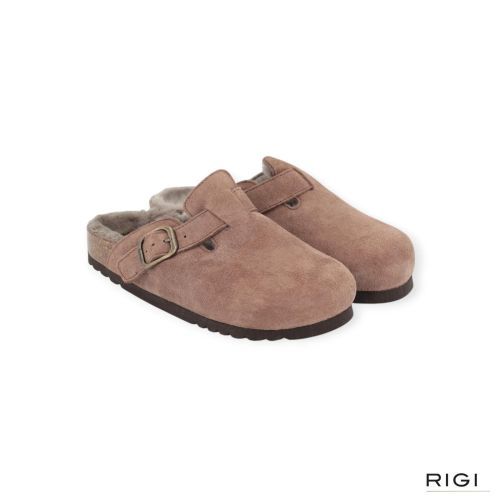 Scholl Fae New F 31810 pantoffel in lichtbruin suède met taupe wol voor dames. Scholl Fae New F 31810 pantoffel in lichtbruin suède met taupe wol voor dames.