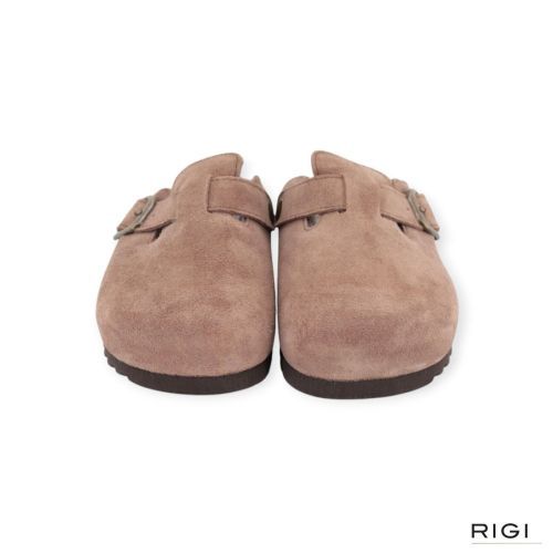 Scholl Fae New F 31810 pantoffel in lichtbruin suède met taupe wol voor dames. Scholl Fae New F 31810 pantoffel in lichtbruin suède met taupe wol voor dames.