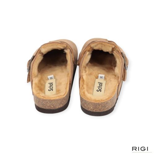 Scholl Fae New F 31810 pantoffel in taupe suède met wol voor dames. Scholl Fae New F 31810 pantoffel in taupe suède met wol voor dames.