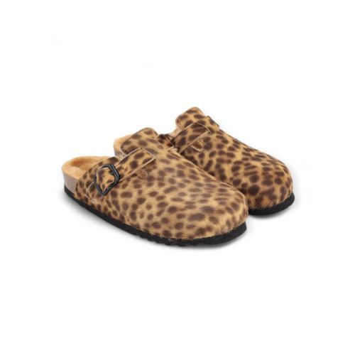 Scholl Slipper - Muiltje  Leopard dames (Fae New F31814 - Fae New F31814) - Rigi