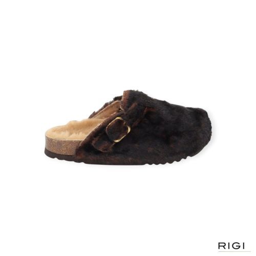 Scholl Slipper - Muil Bruin