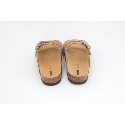 Scholl Slipper - Muiltje  Taupe heren (Julien Sue F30074 - Julien Sue F30074) - Rigi