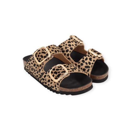 Scholl Noelle slipper in leopard pony voor dames. Scholl Noelle slipper in leopard pony voor dames.