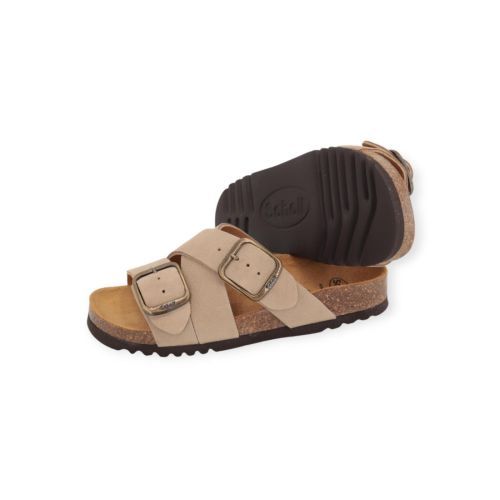 Scholl Selene slipper in beige suède voor dames