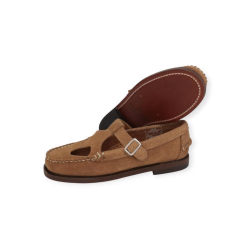 Sebago Citysides Angelina Fleshout mocassin in beige suède voor dames. 