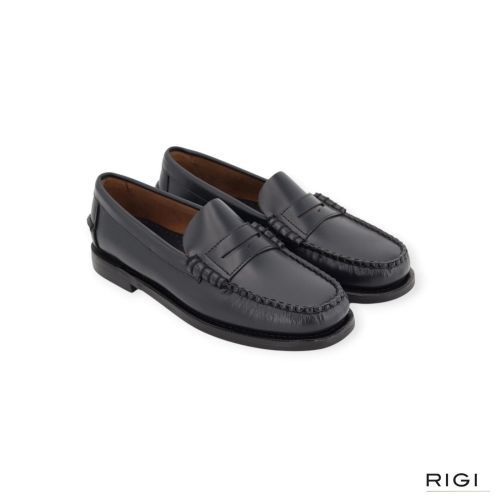Sebago Citysides Classic Dan Woman mocassin in blauw leer voor dames. Sebago Citysides Classic Dan Woman mocassin in blauw leer voor dames.