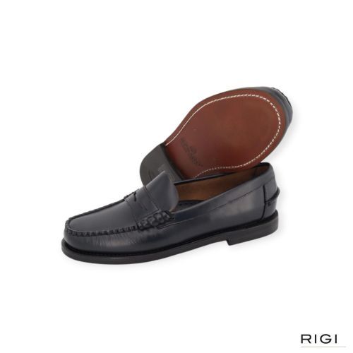 Sebago Citysides Classic Dan Woman mocassin in blauw leer voor dames. Sebago Citysides Classic Dan Woman mocassin in blauw leer voor dames.