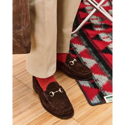 Sebago Citysides Joe Modena mocassin in suède donkerbruin voor dames. 