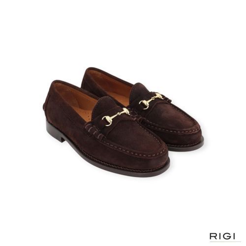 Sebago Citysides Joe Modena mocassin in suède donkerbruin voor dames. 