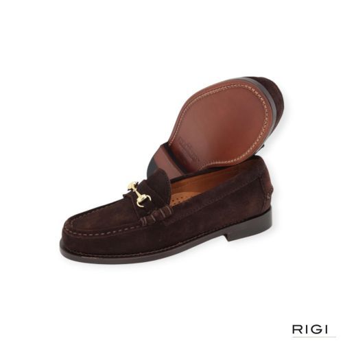 Sebago Citysides Joe Modena mocassin in suède donkerbruin voor dames. 