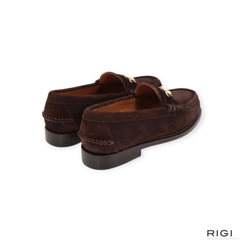 Sebago Citysides Joe Modena mocassin in suède donkerbruin voor dames. 