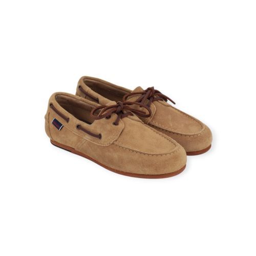 Sebago Citysides Owen dames mocassin originele bootschoen in zand suede.