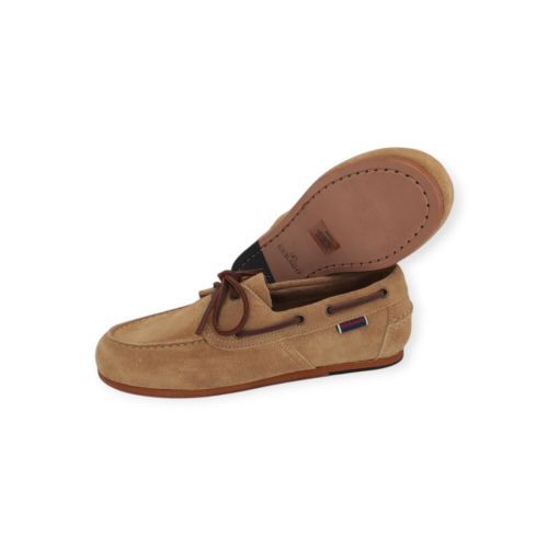 Sebago Citysides Owen dames mocassin originele bootschoen in zand suede.