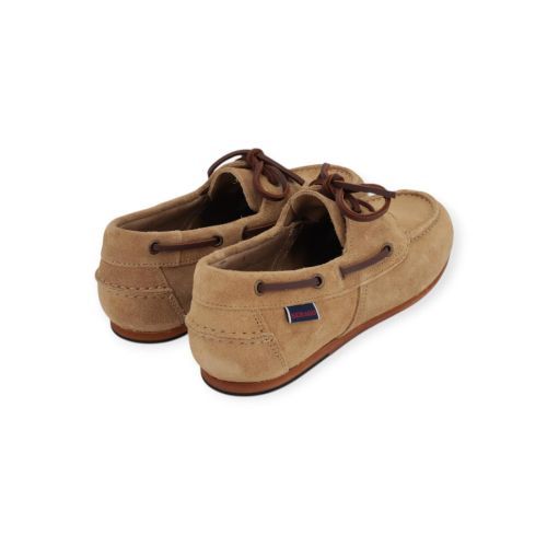 Sebago Citysides Owen dames mocassin originele bootschoen in zand suede.