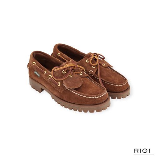 Sebago Campsides Ranger Artisan OX voor dames in cognac suède. Sebago Campsides Ranger Artisan OX voor dames in cognac suède.